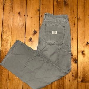 Faded Green Columbia Carpenter Pants
